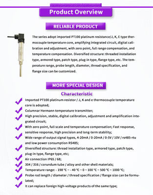 Customized UNIVO UBW400Y High Precision Range Probe Length Diameter Thread Specification Transmitter