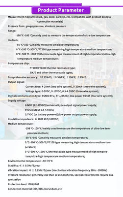 Customized UNIVO UBW400Y High Precision Range Probe Length Diameter Thread Specification Transmitter