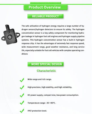UNIVO UBHL-XY for Hydrogen Fuel Vehicle Detection Cylinder Refueling Station CAN Hydrogen Concentration Sensors Leakage Sensors