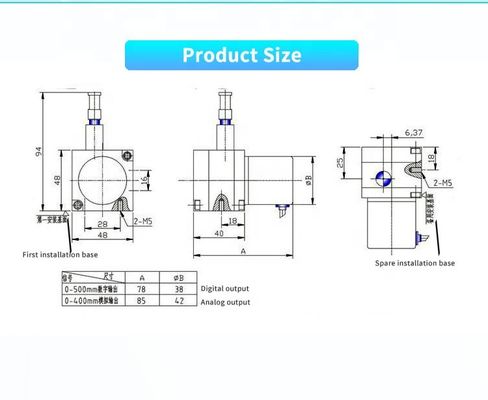 UBPR-02 Rope Displacement Measuring Sensor Industrial Position Level Controller